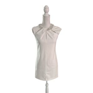 Eliza J White Textured Dress